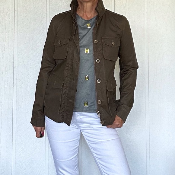 J. CREW WASHED AND AGED FIELD UTILITY JACKET SIZE XS - Picture 3 of 16